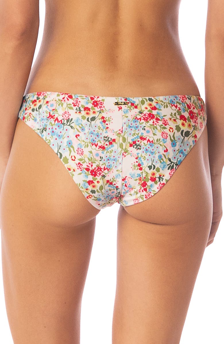 Maaji Love in Bloom Iconic Hipster Bikini Bottoms, Alternate, color, Open White