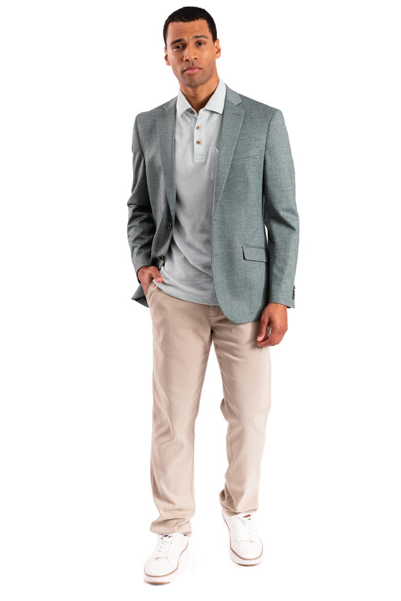 Solid Knit Sport Coat, Alternate, color, GREEN