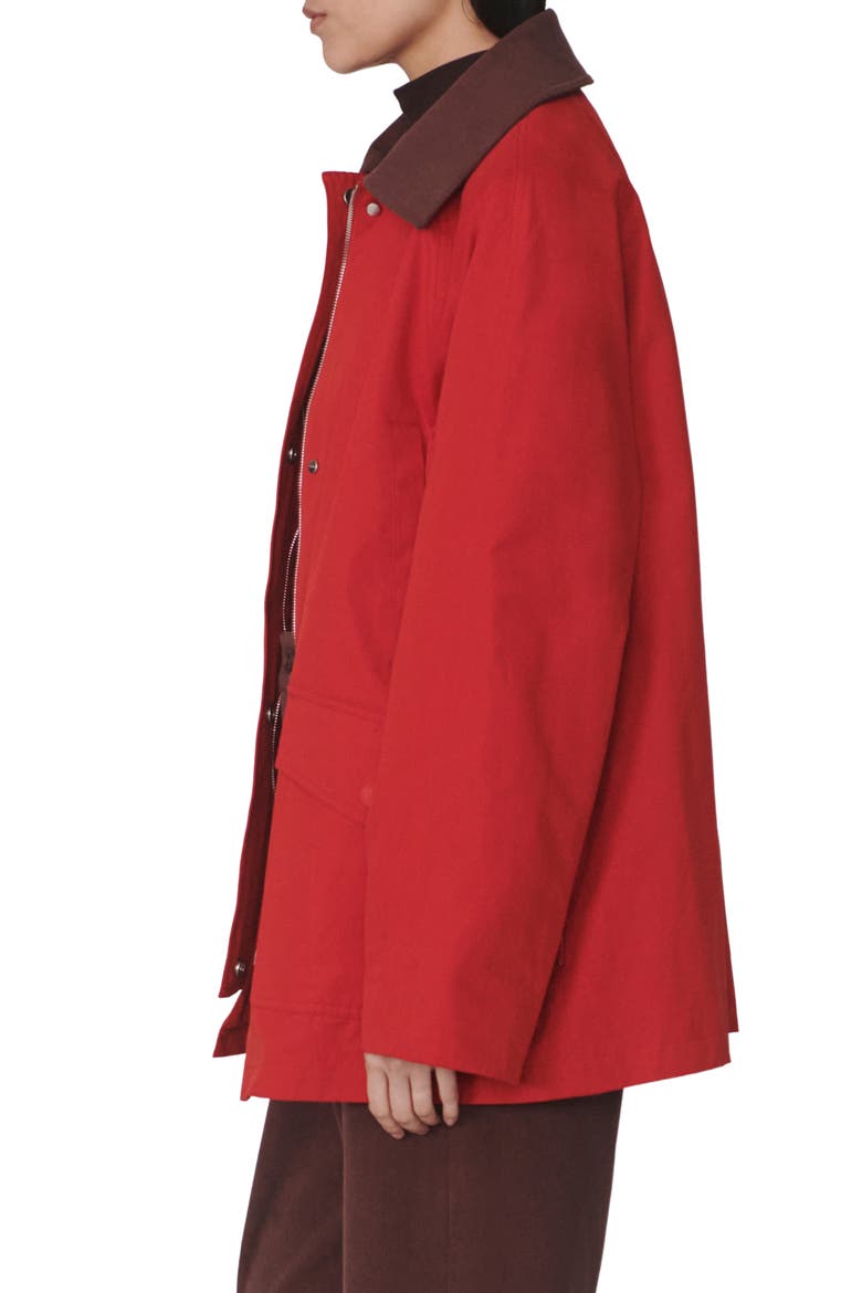 Rylan Mid Length Jacket, Alternate, color, WASHED RED
