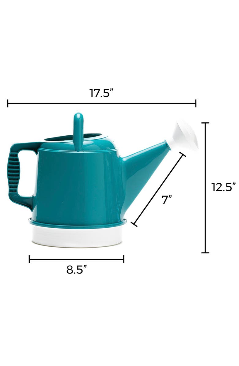 Bloem Watering Can Deluxe 2 Gallon (256 Fl Oz) Bermuda Teal Green, Alternate, color, Green