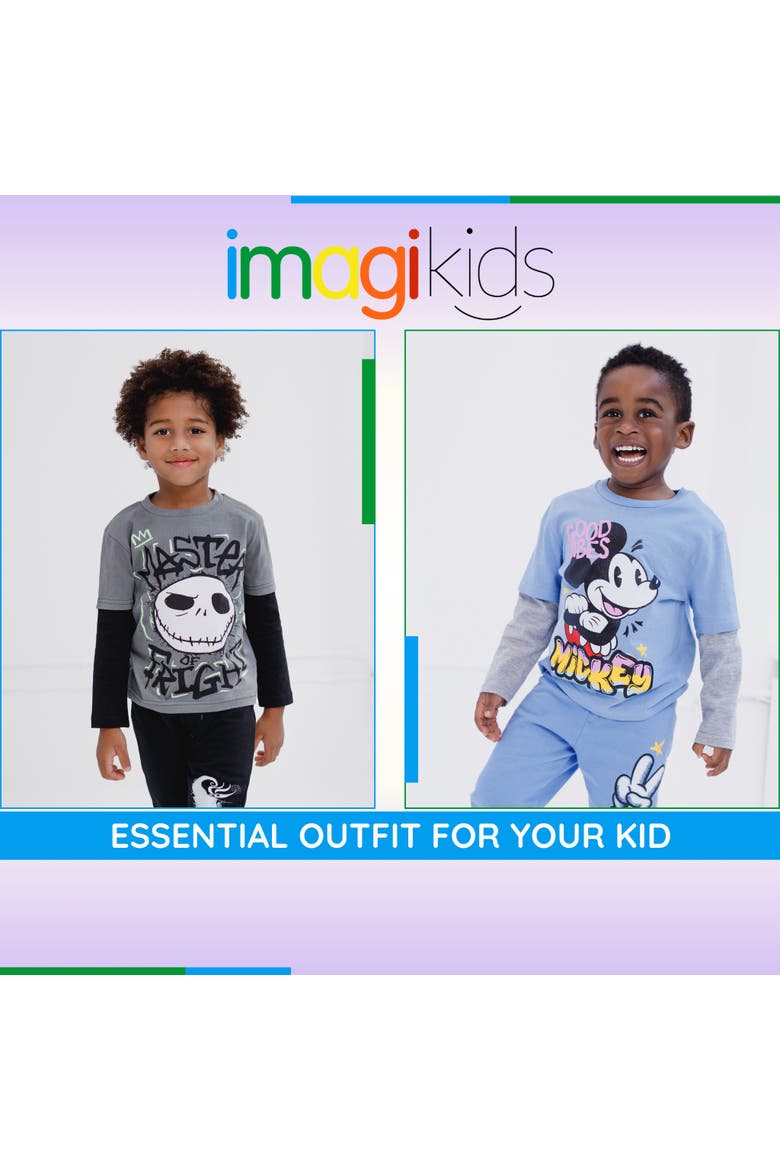 Mickey Mouse 2-Piece Tee and Pants Set, Alternate, color, Mickey Blue Grey