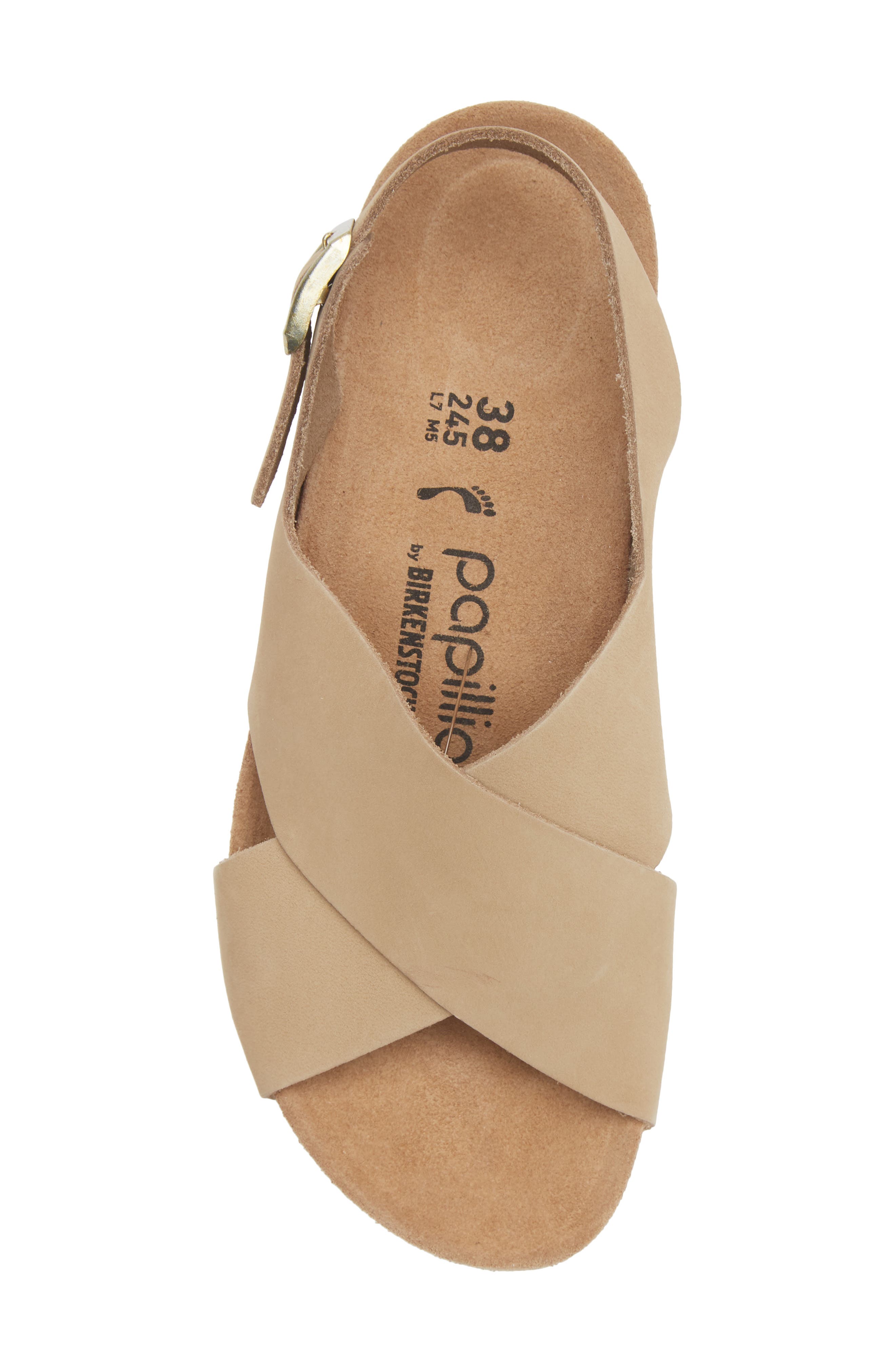 Birkenstock Papillio by Birkenstock Samira Slingback Sandal, Alternate, color, Sandcastle Nubuck