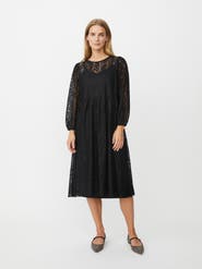 Masai Copenhagen Naylora Long Sleeve A-Line Midi Dress