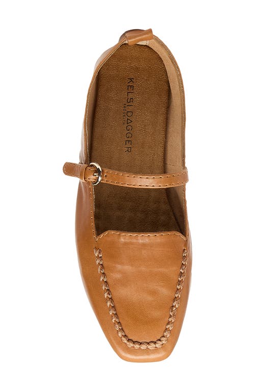 Kelsi Dagger Brooklyn Ferry Mary Jane Loafers In Brown