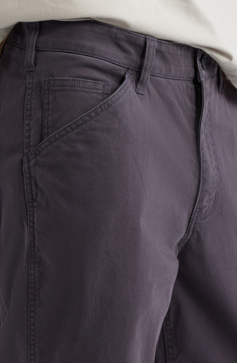 BP. Straight Leg Cotton Stretch Twill Pants, Alternate, color, Black Faded