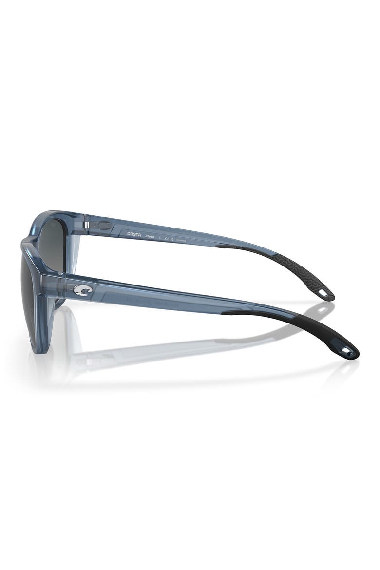 Aleta 54mm Polarized Round Sunglasses, Alternate, color, BLUE FOAM / GRAY GRADIENT 580G