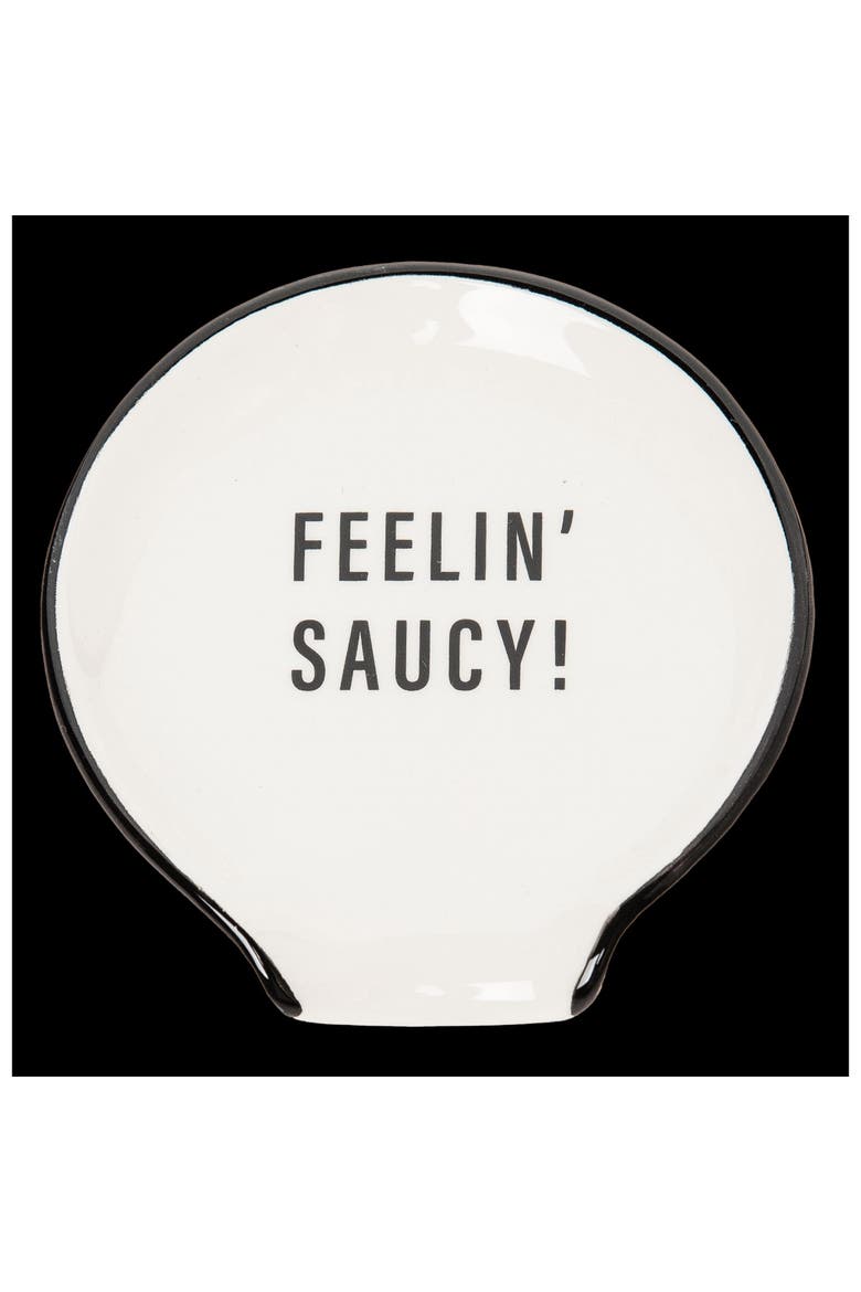 Feelin Saucy Spoon Rest, Main, color, White