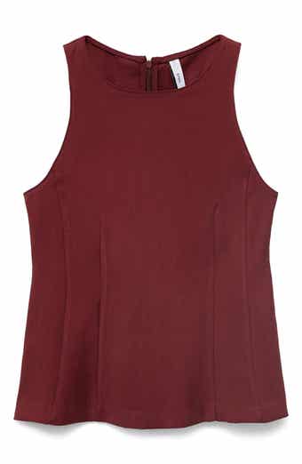 MANGO Sleeveless Peplum Top