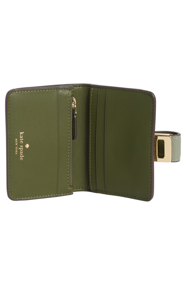 Kate Spade New York phoebe refined leather card case, Alternate, color, Dusky Pine