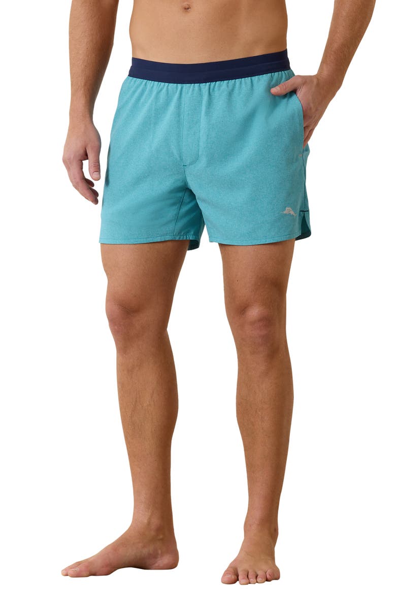 Maui Breaker Swim Trunks, Main, color, RIVIERA AZURE