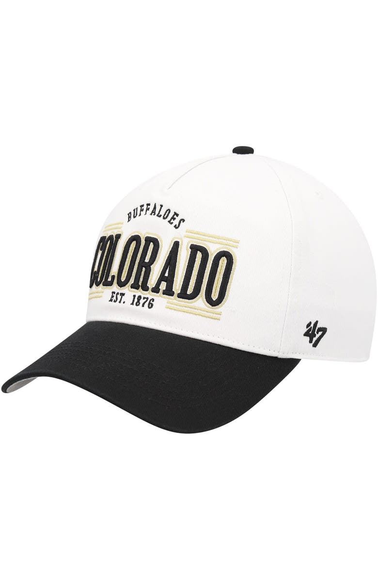 '47 Men's '47 White Colorado Buffaloes Streamline Hitch Adjustable Hat, Main, color,