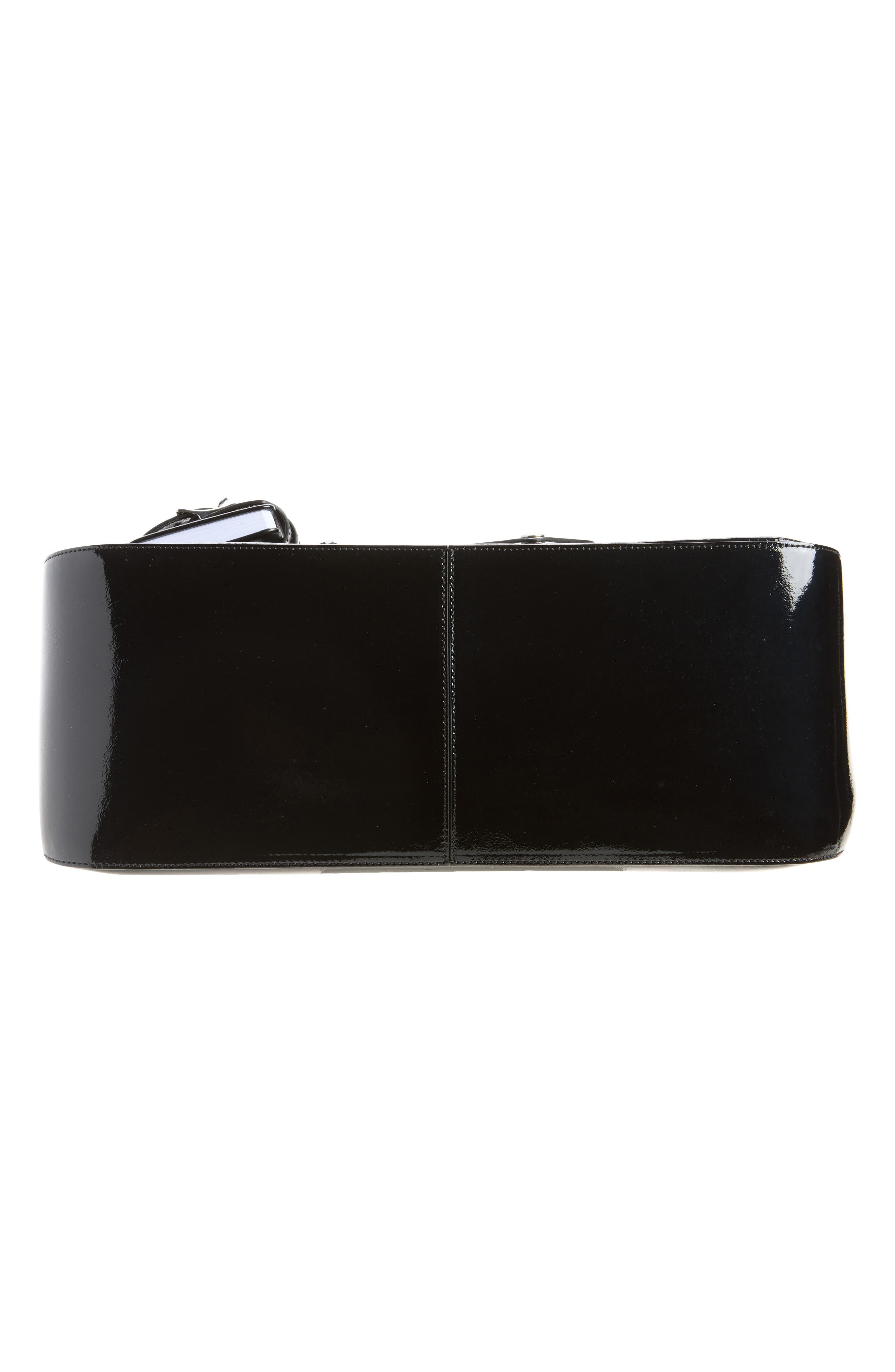 Sofia Leather Shoulder Bag, Alternate, color, BLACK