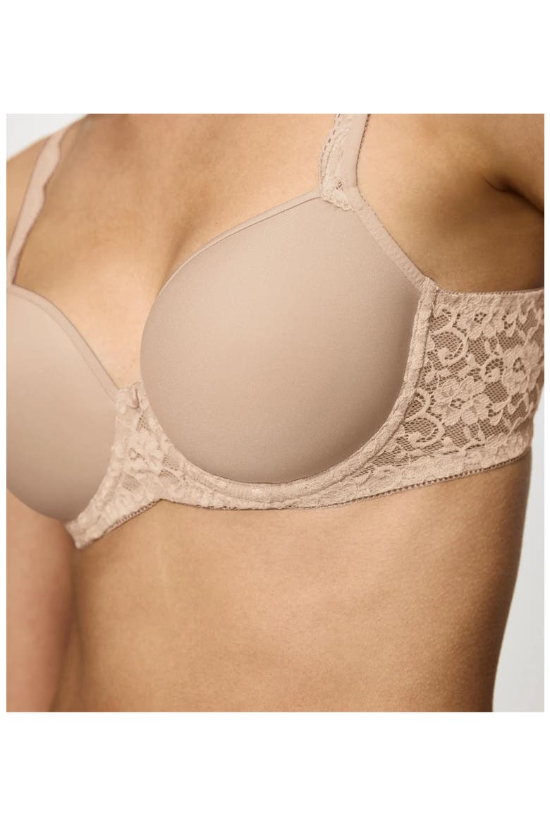 Amourette Wired Padded Bra, Alternate, color, SKIN