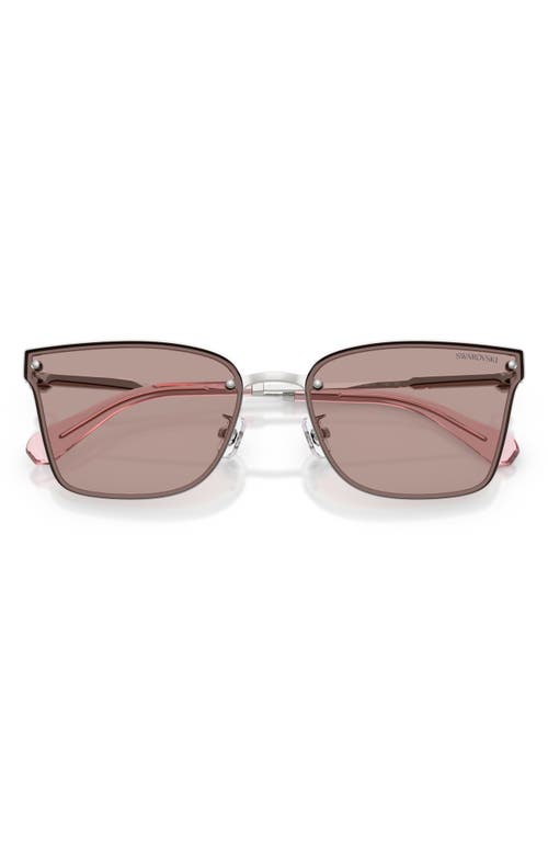 Swarovski 62mm Irregular Sunglasses