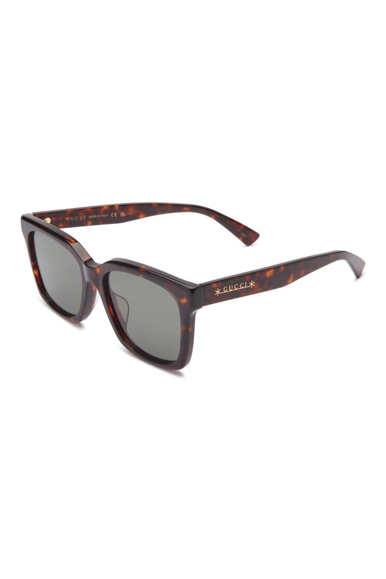 56mm Square Sunglasses, Alternate, color, HAVANA HAVANA GREEN