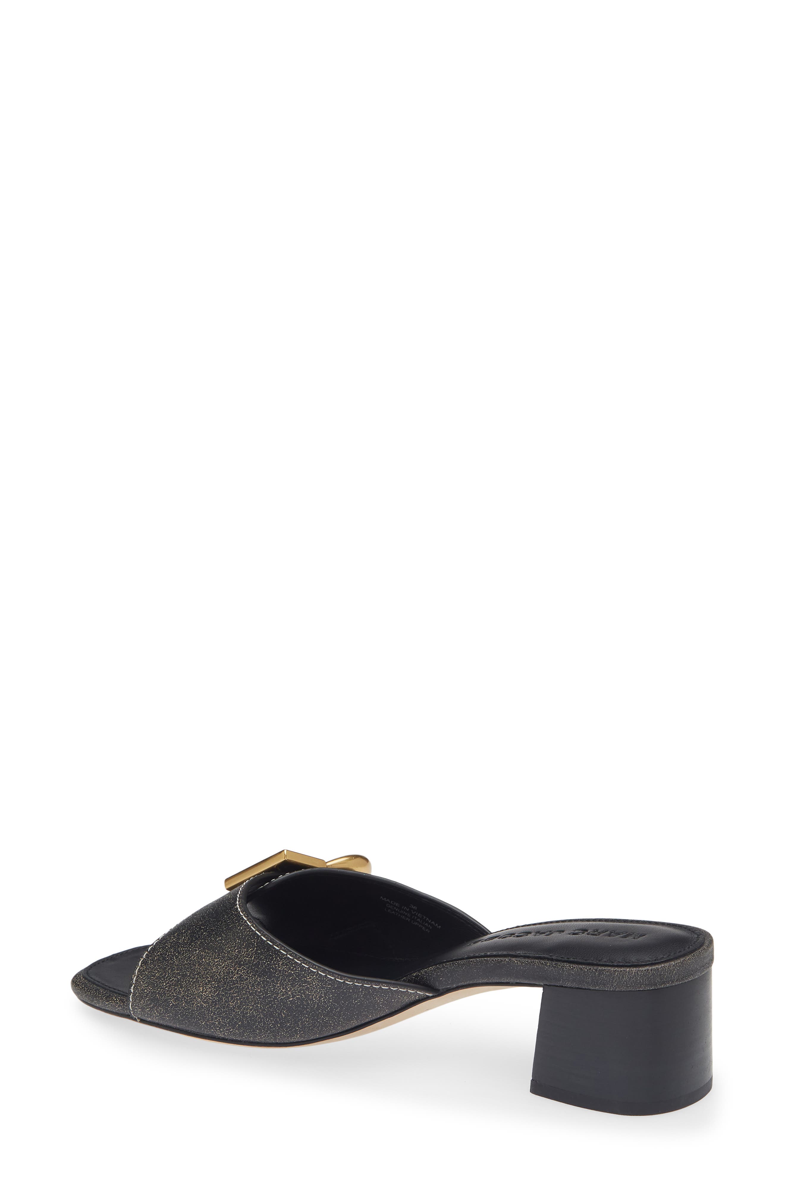 Marc Jacobs The Doll Buckle Slide Sandal, Alternate, color, Black