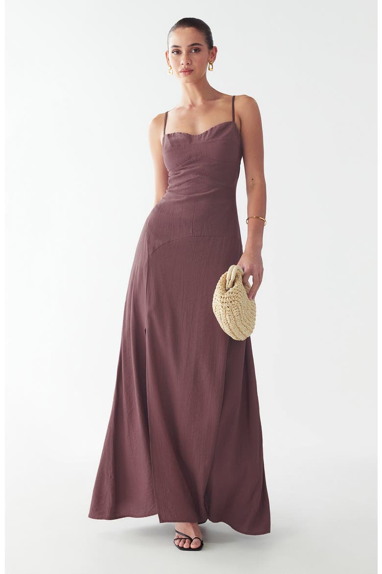 Tia Dress, Alternate, color, Dusty Plum