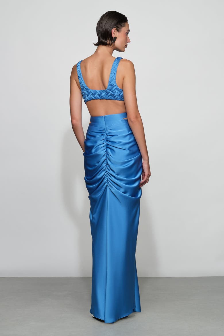 Magdalen Gown, Alternate, color, Ocean