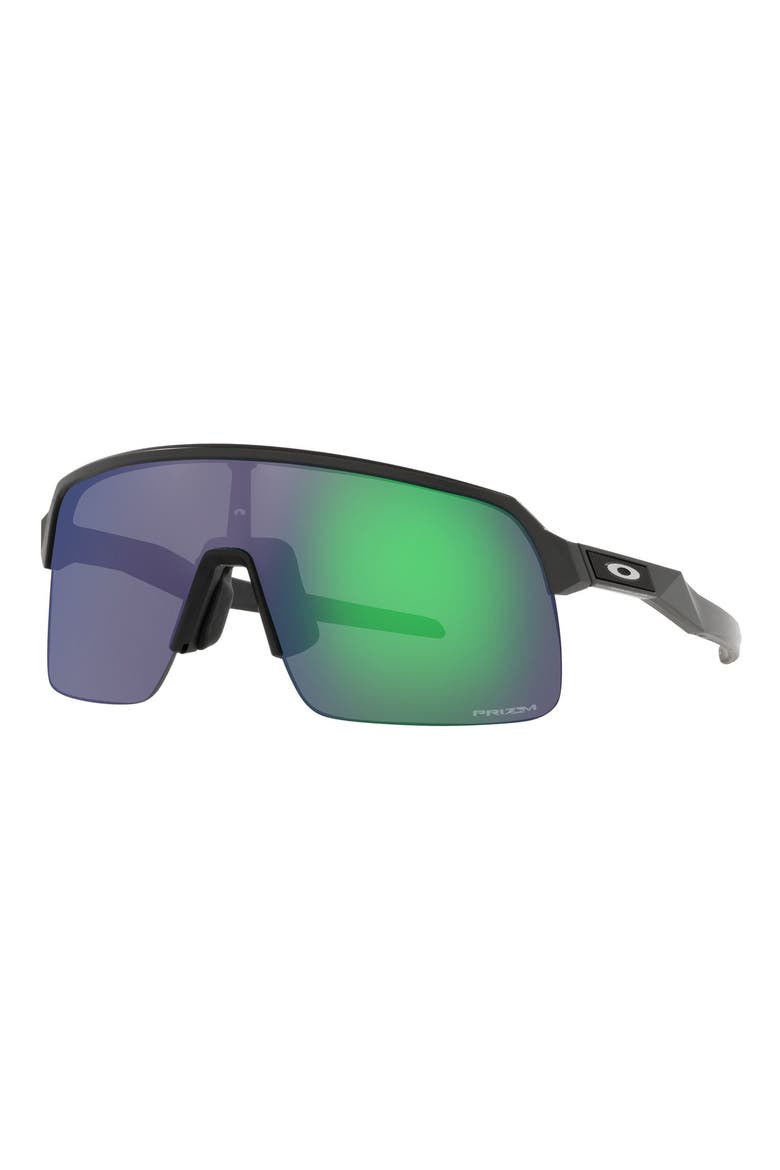 Shield Sunglasses, Alternate, color, MATTE CARBON/ PRIZM JADE