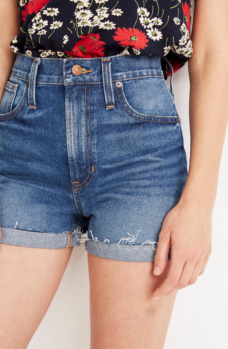 Madewell The Perfect Vintage Denim Shorts, Alternate, color, 