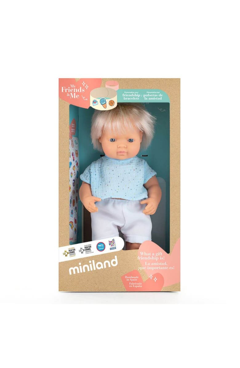 Miniland Baby Doll Blonde Boy 15'' (Box) - My Friends & Me, Alternate, color, Light Skin