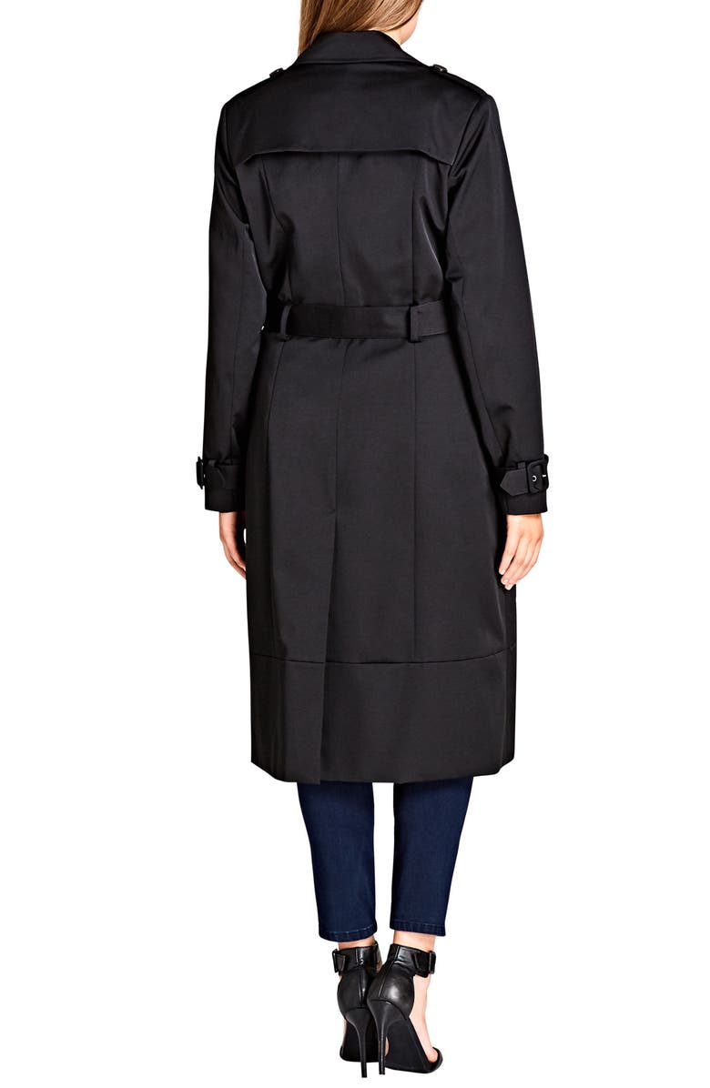 City Chic Classic Trench Coat, Alternate, color,