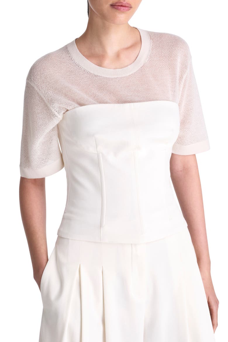 Jillian Bustier Strapless Top, Main, color, IVORY