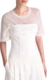 TWP Jillian Bustier Strapless Top