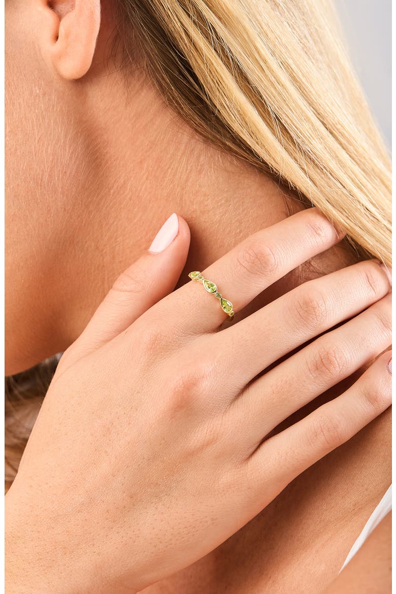 Color Stackable Ring (Online Trunk Show), Alternate, color, 14K YELLOW GOLD/ PERIDOT