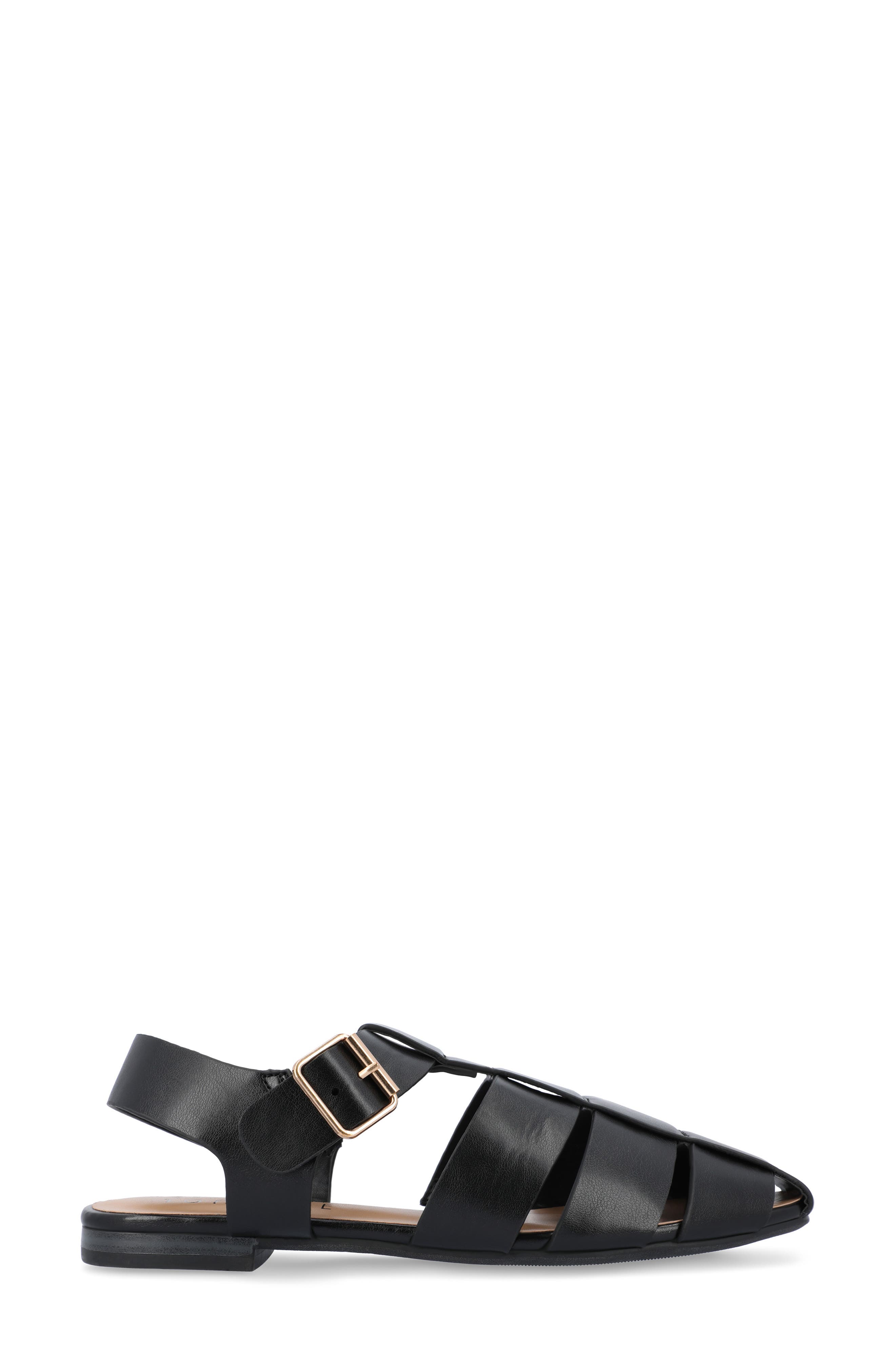 Journee Collection Cailinna Sandal, Alternate, color, Black