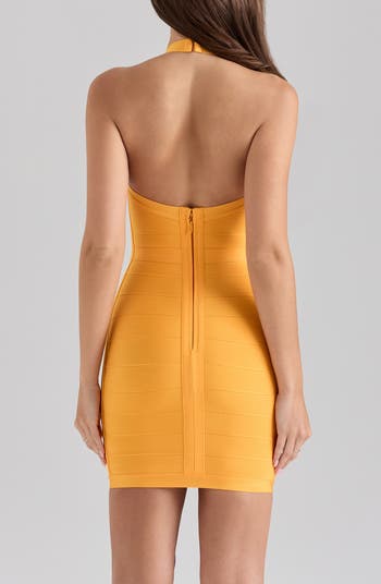 The Supermodel Halter Neck Bandage Minidress