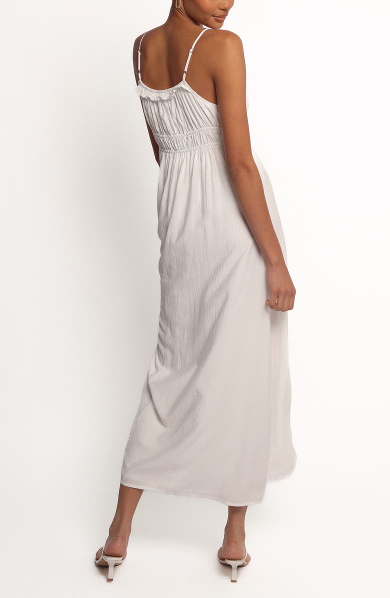 Petal & Pup Ceres Front Tie Maxi Dress, Alternate, color, White