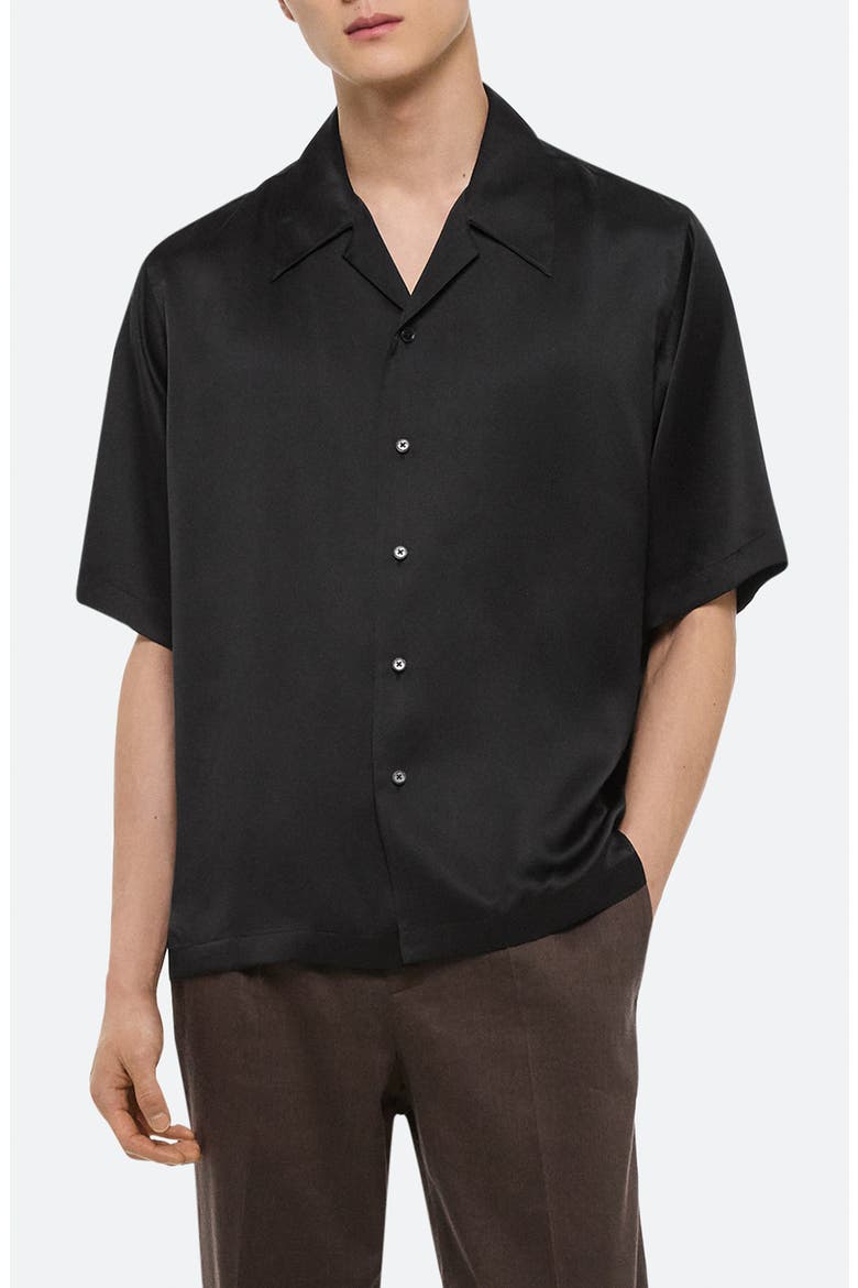 Boxy Silk Camp Shirt (Men) | Nordstrom