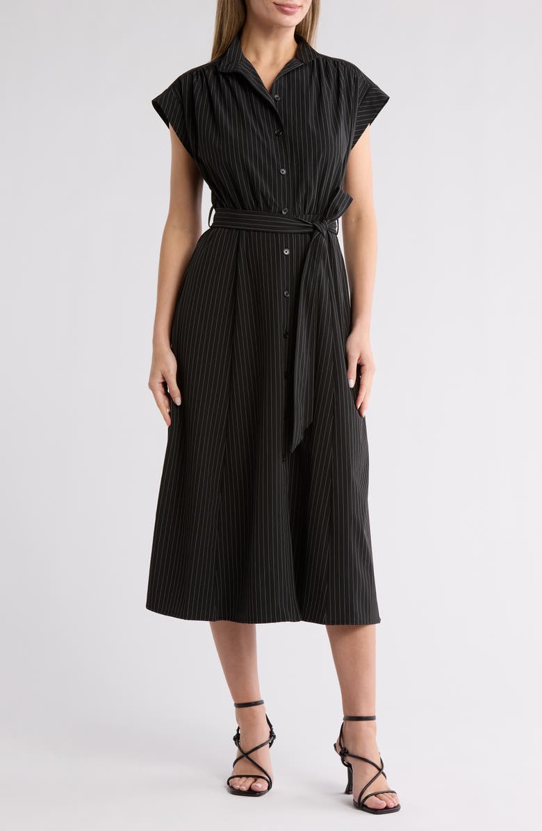 Calvin Klein Comm Stripe Midi Shirtdress, Main, color,
