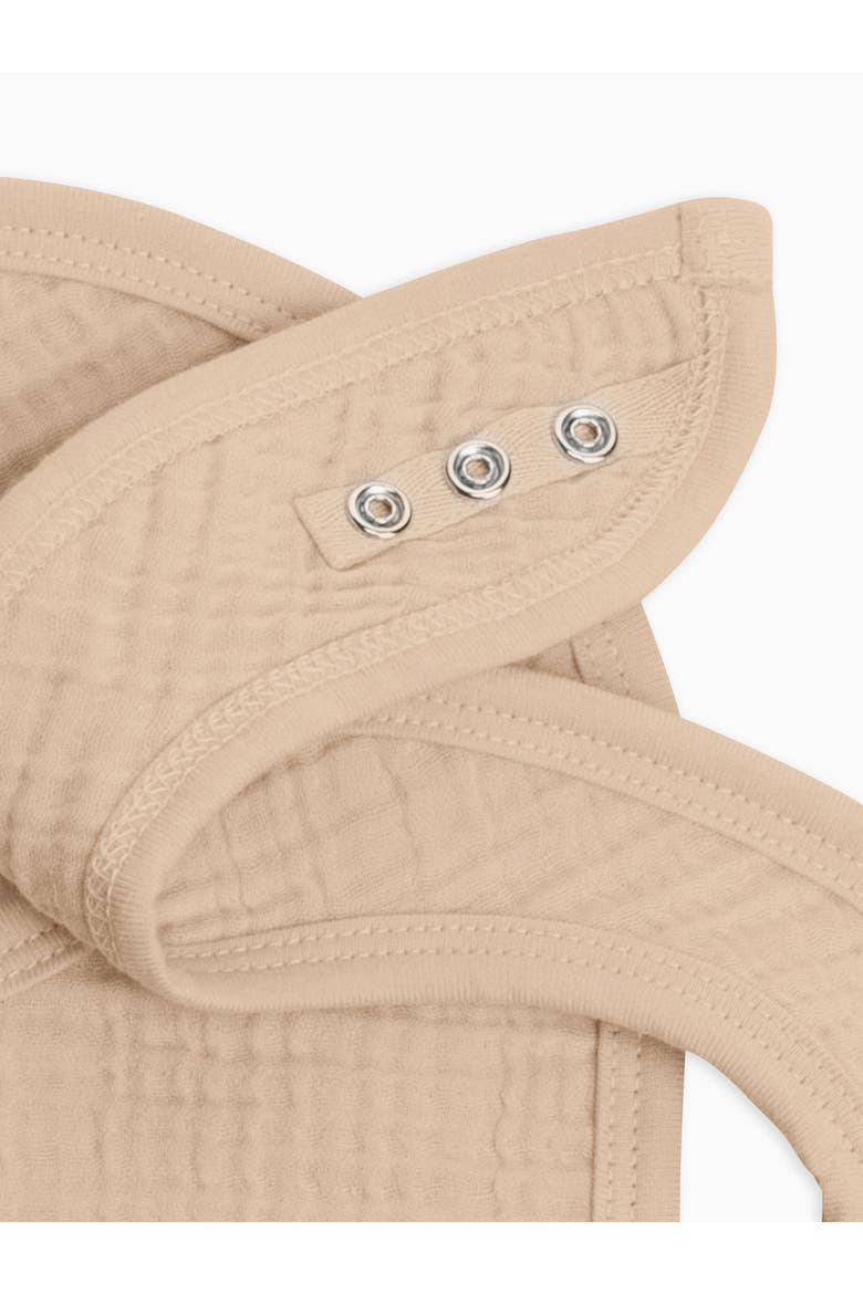 Organic Muslin 2-Pack Bibs, Alternate, color, Clay
