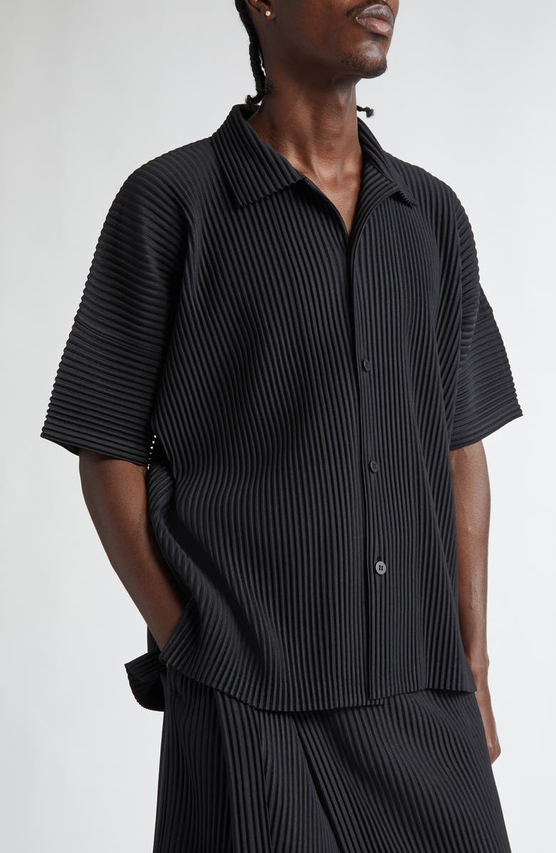 Homme Plissé Issey Miyake MC July Camp Shirt, Alternate, color,