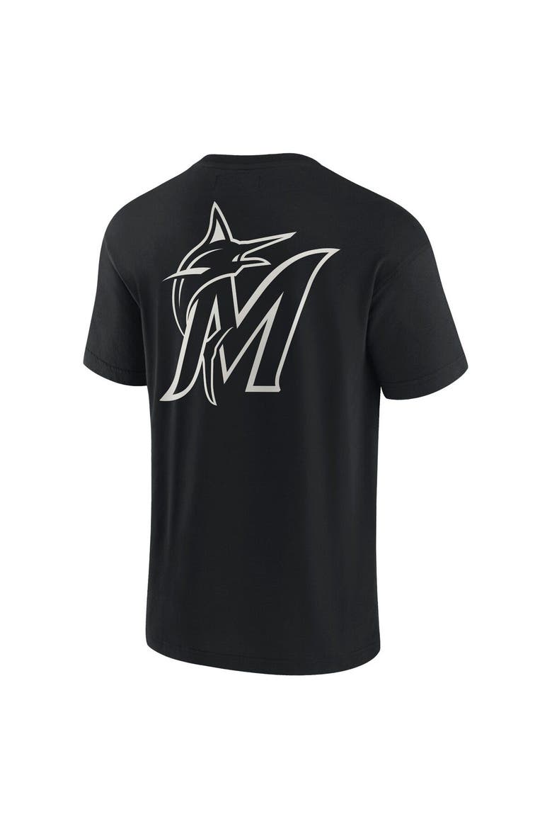 Unisex Fanatics Signature Black Miami Marlins Elements Super Soft Short Sleeve T-Shirt, Alternate, color, Black