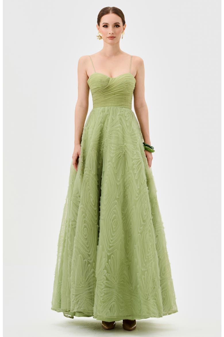 Isadora Tulle Ball Gown, Alternate, color, PISTACHIO GREEN