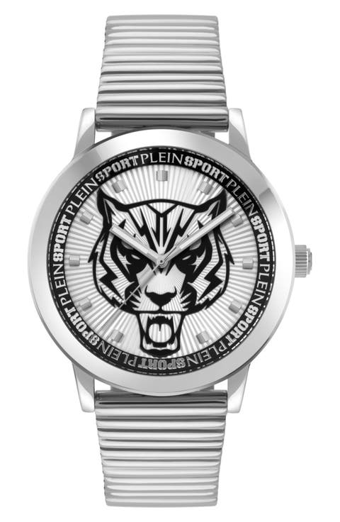 Iron Tiger Three Hand Quartz Bracelet Watch, 44mm