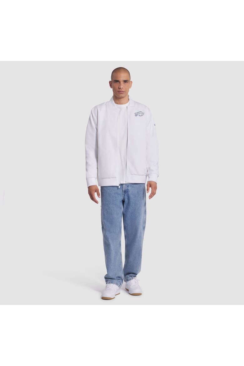 Men's Nike White Buffalo Bills 2025 Rivalries Collection Sideline Full-Zip Bomber Jacket, Alternate, color, White