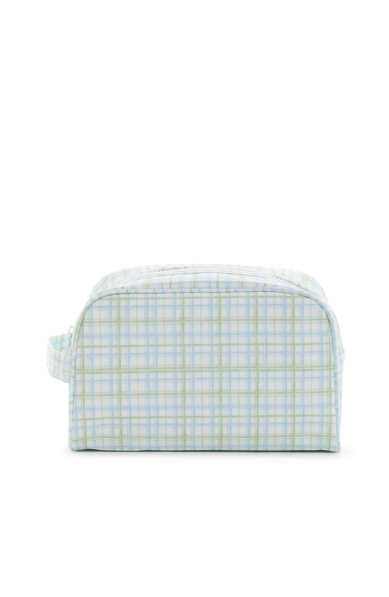 TRVL Design Classic Plaid Dopp Kit, Main, color, Green