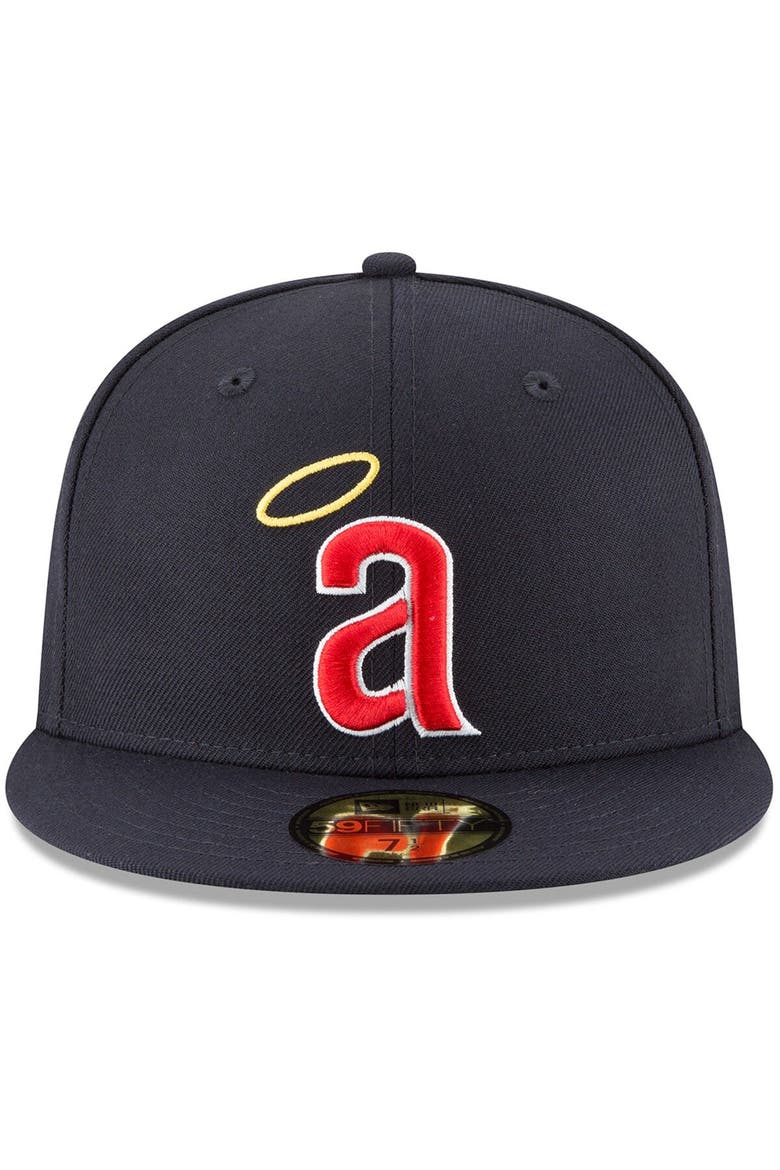 Men's New Era Navy California Angels Cooperstown Collection Wool 59FIFTY Fitted Hat, Alternate, color, Navy