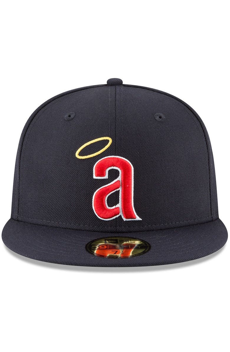 New Era Men's New Era Navy California Angels Cooperstown Collection Wool 59FIFTY Fitted Hat, Alternate, color, Navy