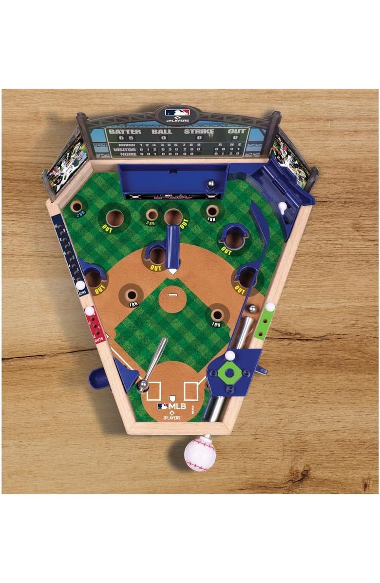 Merchant Ambassador MLB Wooden Pinball Baseball Game, Alternate, color, Multicolored