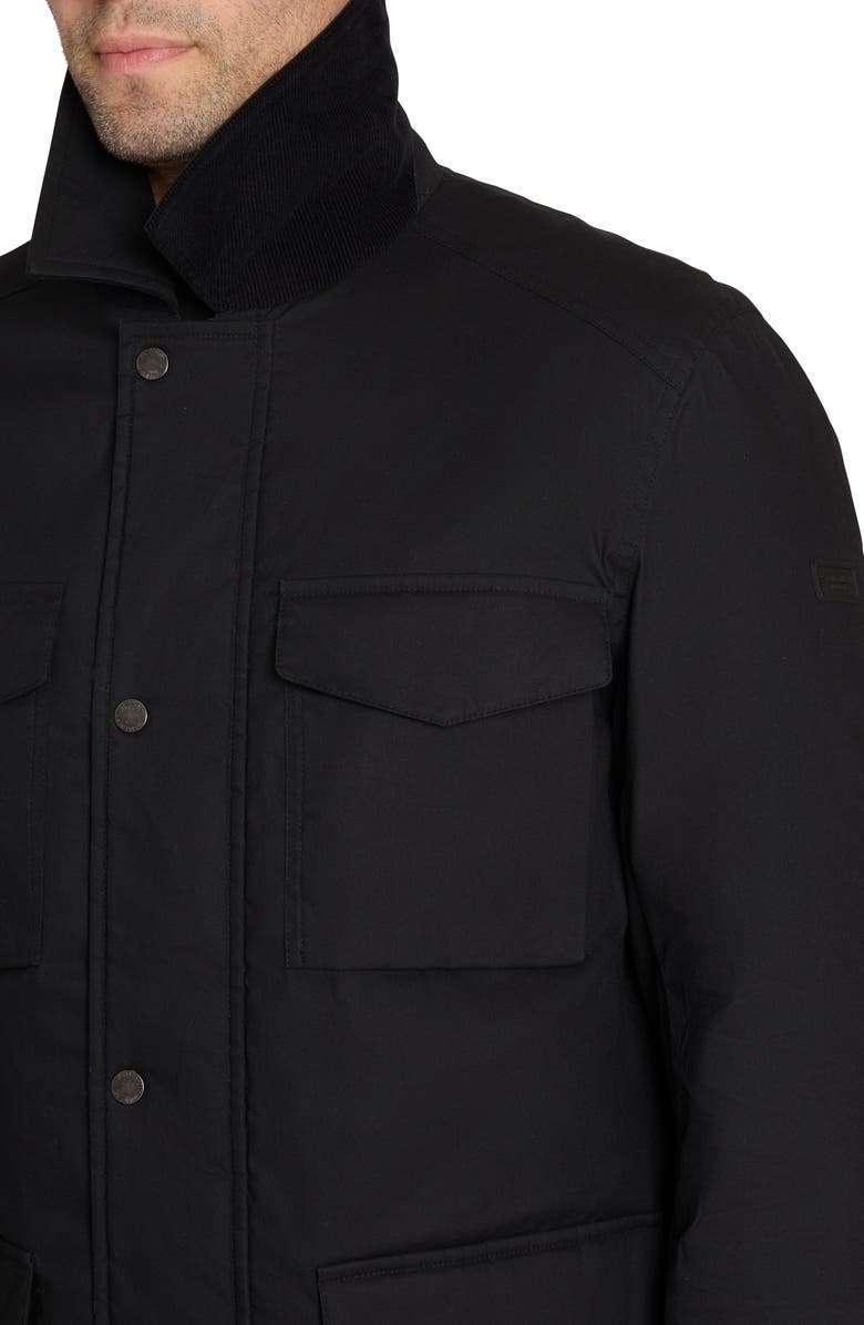 Sam Edelman Water Resistant Waxed Cotton Insulated Jacket, Alternate, color, 