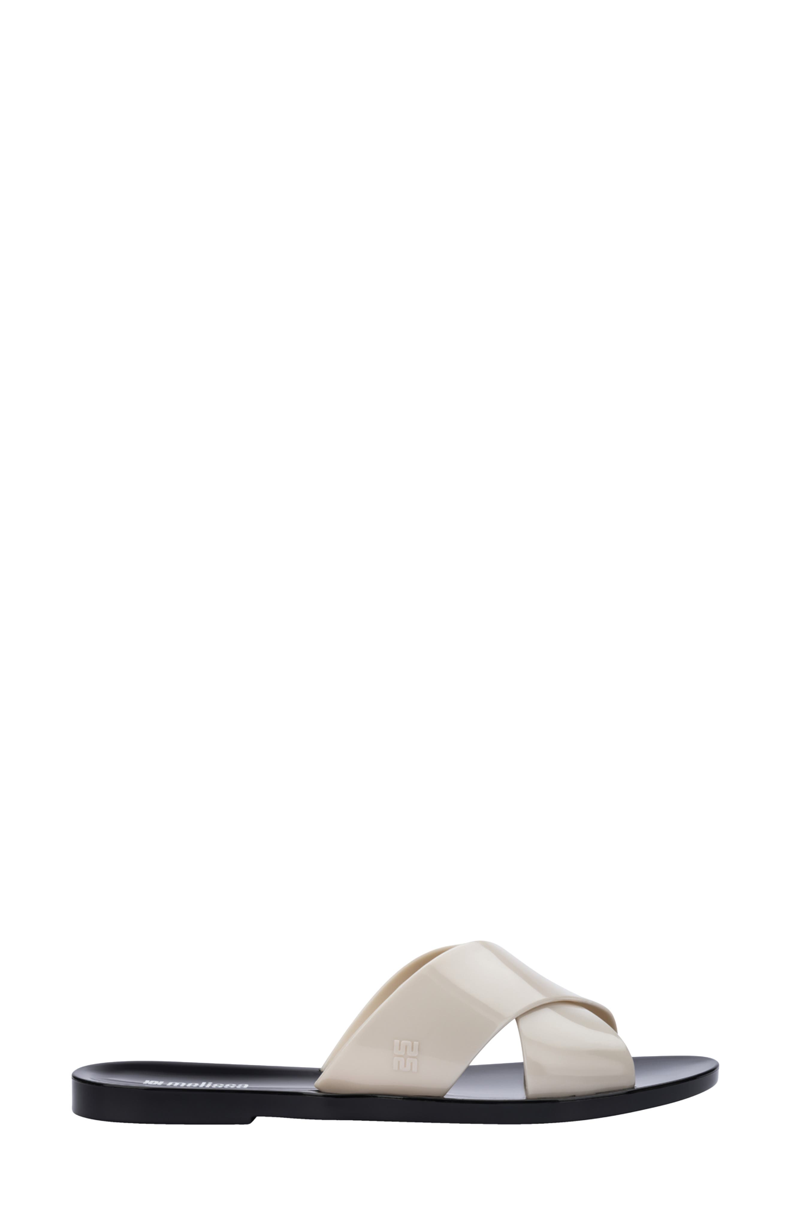 Essential Cross Slide Sandal, Alternate, color, BLACK/ BEIGE