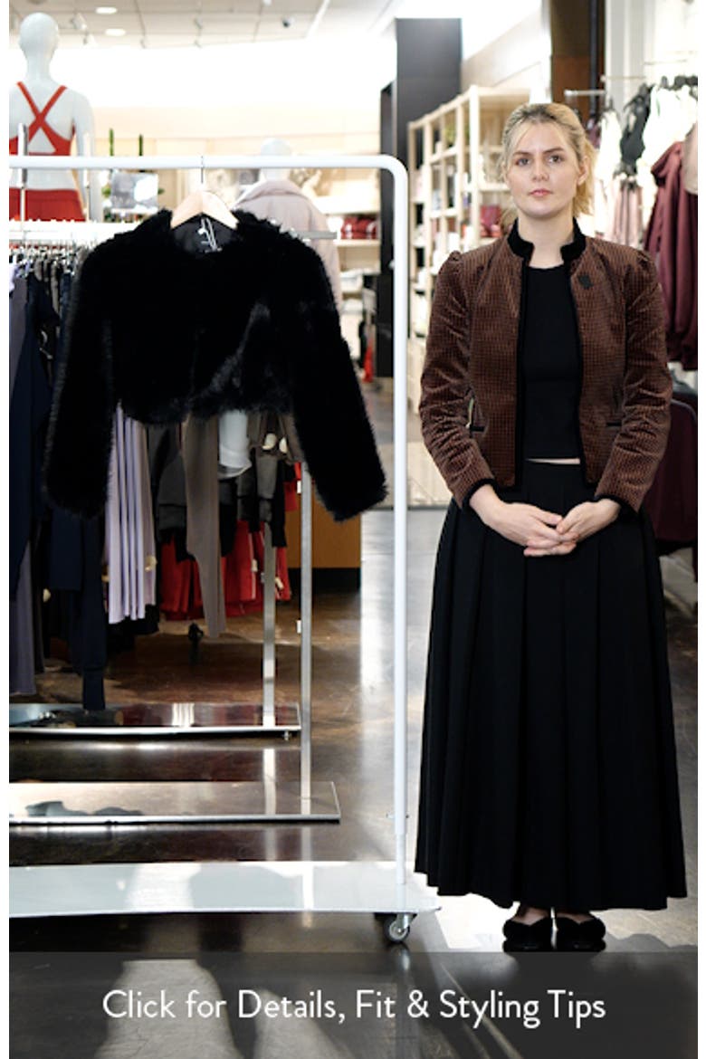 Faux Fur Crop Jacket video