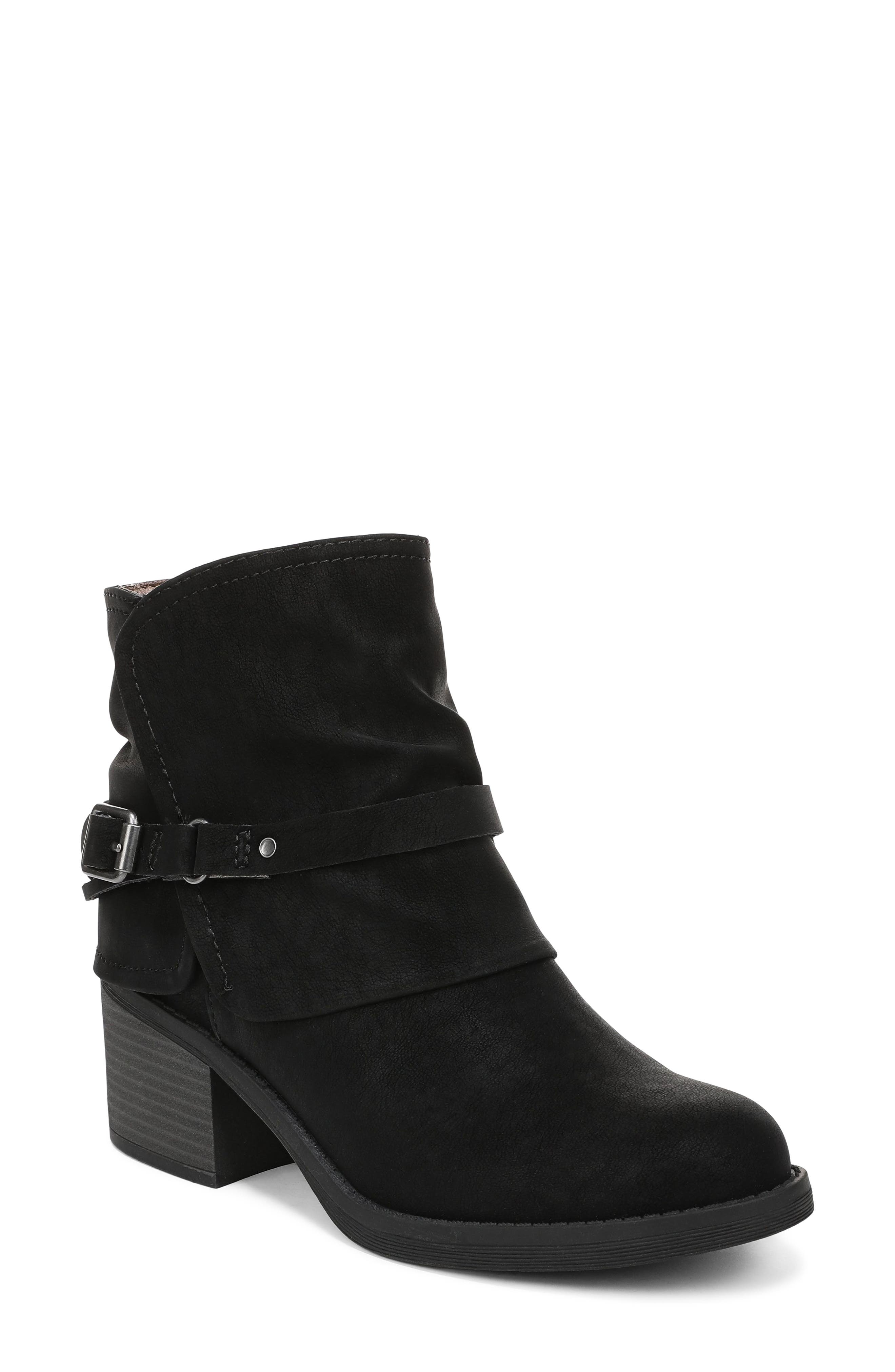 BLACK FAUX LEATHER