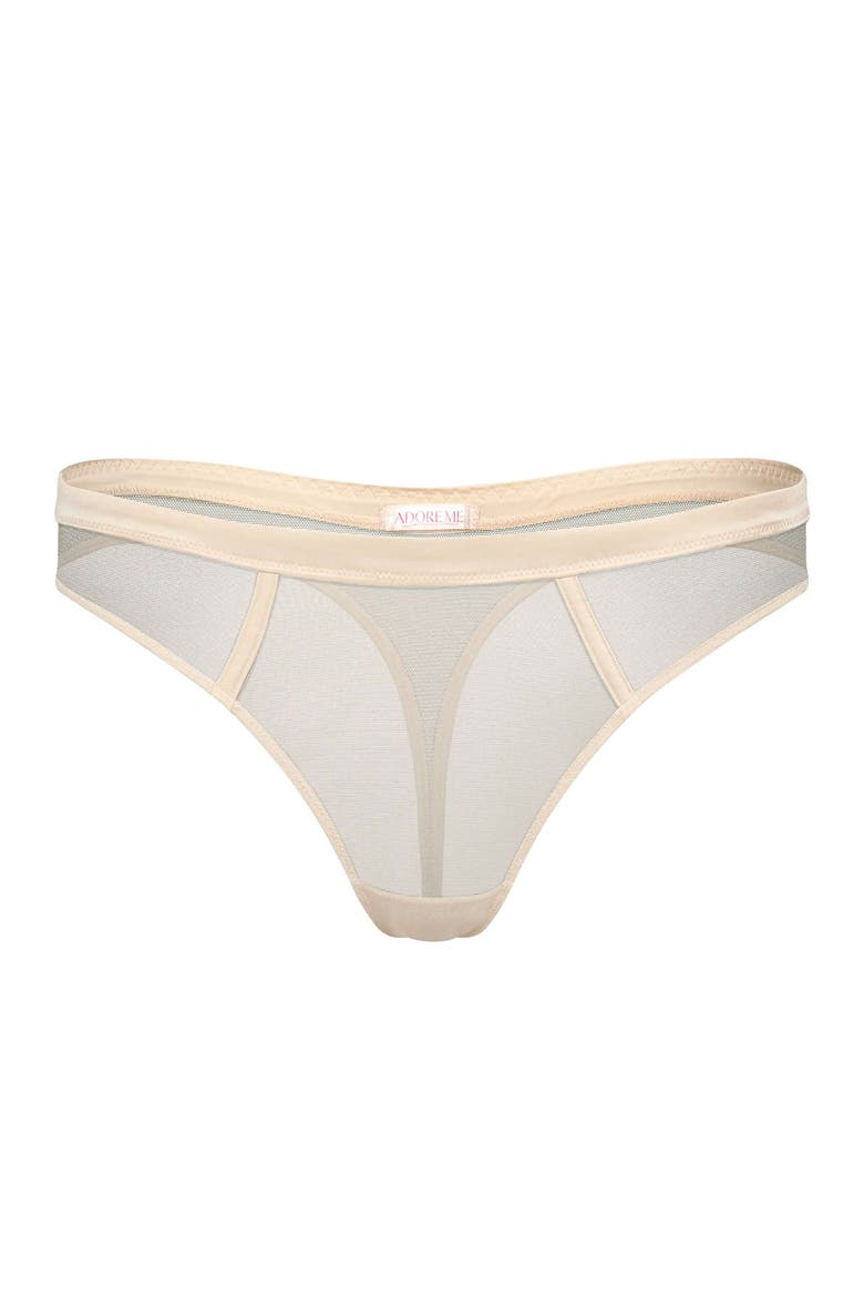 Elen Thong Panties, Main, color, Light beige