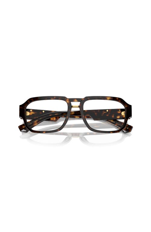Dolce & Gabbana Dolce&gabbana 53mm Pilot Optical Glasses In Blue